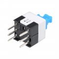 Uxcell 10 Pcs 6 Pin Pcb Light Touch Locking Latching Push Button Tact Tactile Switch 7 X 12mm