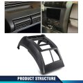 Double Din Dash Bezel Mounting Kit For Jeep Wrangler Tj 1997-2002 Dashboard Cover Panel Replaces 95-6549 Abs Plastic Radio
