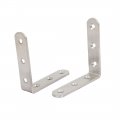 Uxcell 80mm Long Stainless Steel 90 Degree L Shaped Angle Bracket Brace Support 5pcs