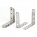 Uxcell 80mm Long Stainless Steel 90 Degree L Shaped Angle Bracket Brace Support 5pcs