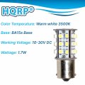 Hqrp 10-pack Ba15s Bayonet Base 30 Leds Smd 3528 Led Bulb Warm White Compatible With 1141 1156 Hurricane 31j Four Winds Rv