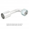 10 Pcs 5 8in Air Conditioning 90 Degree Beadlock Ac Hose Adapter Splicer Fittings For Car Truck