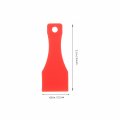 Pretyzoom 20pcs Lottery Ticket Scratcher Tool Keychain Scraper Key Chain Ring Plastic Scoop Shape Keyring For Label Random