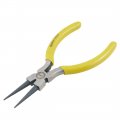 Uxcell Yellow Grip Silver Tone Metal Needle Nose Pliers Tool 5 Long