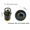 E12 Candelabra Socket Twdrtdd Black Keyless Phenolic Base Lamp Holder Light 3-pack
