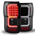 Ecotric Tail Lights Compatible With 2007-2013 Toyota Tundra Pickup Truck Pair Led Tube Bar Taillights Brake Lamps Style Clear