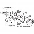 Prime-line Mp4541s Mailbox Lock 1-1 8 In Diecast Construction Nickel Plated Finish Keyed Alike Single Pack