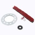 Kawasaki Klx300r Red O Ring Chain And Sprocket Kit 13 47 110l For 2003 2004 2005 2006 2007 Models Steel Front Rear Sprockets