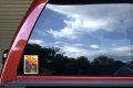 Stickertalk Arizona Stamp Vinyl Sticker 3 Inches By 4 