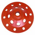 4 5 In Diamond Grinding Wheel For Concrete And Coating Removal 18 20 Grit 8 11 Threaded Arbor S Segments Zwp4500a5 