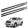 Dasbecan 4pcs Weatherstrip Window Moulding Trim Seal Belt For Toyota Sequoia 2008-2020 Rubber Door Kit Replace 68163-0c031 