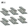 Clear Acrylic Self Stick Mirror Pulls Pack Of 6 Polished Beveled Handles 4 In Face And 5 Base