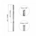 Uxcell 10mm Cutting Dia Cemented Carbide Twist Extra Long Drill Bit With Round Straight Shank For Hardened Steel Stainless