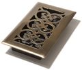 Decor Grates Sph408-a 4-inch By 8-inch Scroll Floor Register Antique Brass 