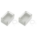 3 94 X 2 68 1 97 Junction Box Dustproof Diy Electronic Wiring Enclosure Project Case Abs For Projects Grey Pack 