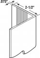 Prime-line Mp10346 2-1 2 In X 48 Almond Corner Shield 6 Pack