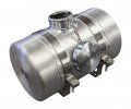 Sandstorm 6x12 Center Fill Spun Aluminum Gas Tank Fuel 1 2 Gallon Go-kart Mini Bike 