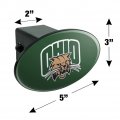 Ohio University Primary Logo Oval Tow Trailer Hitch Cover Plug Insert