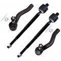 4 Piece Front Suspension Kit For Toyota Echo 2000-2005 Includes Outer And Inner Tie Rod Ends Es3555 Es3556 Ev410 