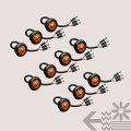 True Mods 10pc 3 4 In Round Amber Trailer Led Marker Light Wire Drl And Turn Signal Dot Fmvss 108 Sae P2pc Ip67 Waterproof For 