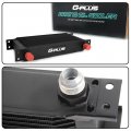 G-plus Black Universal 30 Row An10-10an Engine Transmission Oil Cooler Kit Filter Adapter Aluminum