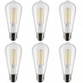 Satco S21364 06 8-watt Led E26 Light Bulbs 3000k 15000 Hour Rating Dimmable 6 Pack