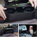 Universal Auto Truck Car Seat Drink Cup Holder Valet Beverage Can Bottle Food Mount Stand Storage Box Black