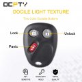 Ocpty 1x Uncut Keyless Entry Remote Control Key Fob Transmitter Replacement For 03-2007 Honda Accord 05-2006 Cr-v 2010