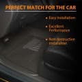 Tpe Floor Mats Fit Honda Civic Sedan 4-door 2006-2011 1st 2nd Row Truck Accessories Cargo Liners All Weather Protection Black