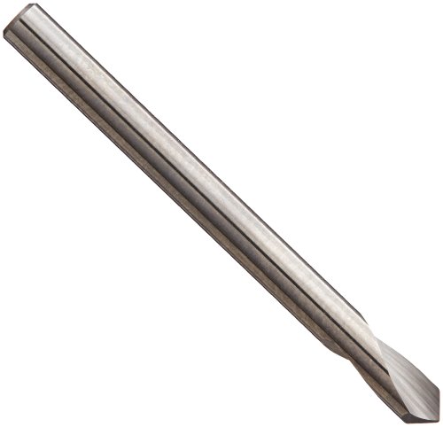 34180 Solid Carbide Nc Spotting Drill Bit 8 In Body Diameter 90 Degrees Point Angle Uncoated Bright Finish Round Shank Right