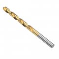Uxcell High Speed Steel Straight Shank Twist Drill Bit Fully Ground Titanium Coated 7 7mm Diameter 117mm Total Length 64mm