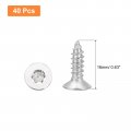 Uxcell 40pcs Flat Head Torx Screws M5 X 16mm 304 Stainless Steel Countersunk Self Tapping Anti-theft Wood Tamper Resistant Fit