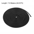 Uxcell Foam Rubber Weather Seal Strip 7mm 9 32 Diameter 7 5 Meters 24 61ft Long Round Epdm For Diy Gasket Warehouse Pads Tubing