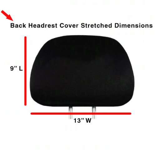 Car Headrest Cover In Animal Print Leopard Purple