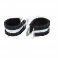 Uxcell 22mm Dia Rubber Lined R Shaped Zinc Plated Pipe Clip Cable Clamp 10pcs