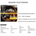 U So Shiny Fluffy Car Steering Wheel Cover With Cat Ears Perfect For Girls Women Ladies Universal Size Red