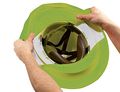 Chill-its 6660 Attachable Hard Hat Brim With Neck Shade Lime