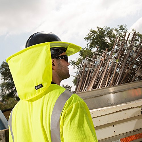 Chill-its 6660 Attachable Hard Hat Brim With Neck Shade Lime