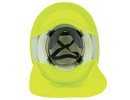Chill-its 6660 Attachable Hard Hat Brim With Neck Shade Lime
