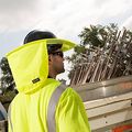 Chill-its 6660 Attachable Hard Hat Brim With Neck Shade Lime