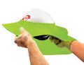 Chill-its 6660 Attachable Hard Hat Brim With Neck Shade Lime