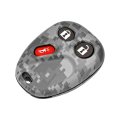 Keyless Remote Case For Chevy Silverado 1500 Classic 2007 Gray Digital Camouflage 3 Buttons Plastic And Rubber 10377295 