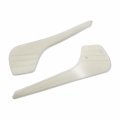 Httmt- White Front Tri-line Fairing Accents Compatible With Touring Electra Street Glide 2014-2019