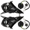 Caltric Right And Left Headlight Assembly Compatible With Yamaha 5tg-84110-03-00 5tg-84310-03-00