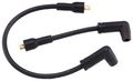8 8mm Custom Spark Plug Wire Set With Suppression Core 172089k Black Silicone Automotive Ignition Cables 