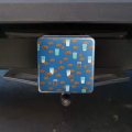 Chocolate Chip Cookies And Milk Pattern Tow Trailer Hitch Cover Plug Insert For 2 In Receivers Heavy Duty Abs Plastic With Uv