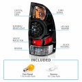 Amerilite Oe Style For 2005-2015 Toyota Tacoma Black Led Rear Brake Lamp Replacement Taillights W Bulbs Set Passenger And