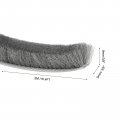 Uxcell Self Adhesive Brush Seal Weather Stripping 3 8 X 8 16 4ft Door Strip For Sliding Sash Window Wardrobe Gray