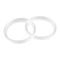 Pair Car White Clear Speaker Spacer Ring Mounting Plate Acrylic 48mm Id For 1 2 Inch Speakers 