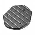 Uxcell 1 Set Motorcycle Kickstand Extension Enlarger Pad Side Stand Support Plate Black For Honda Dax St125